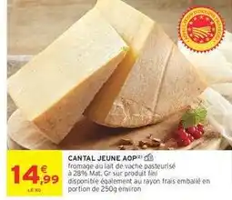Intermarché CANTAL JEUNE AOP offre