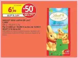Intermarché SACHET MINI LAPIN OR LAIT LINDT offre