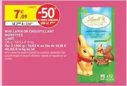 Intermarché MINI LAPIN OR CROUSTILLANT NOISETTES offre