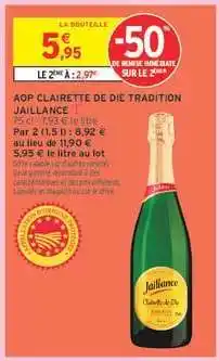 Intermarché AOP CLAIRETTE DE DIE TRADITION JAILLANCE offre
