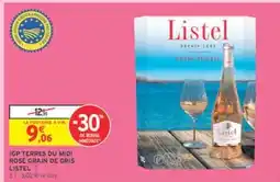 Intermarché IGP TERRES DU MIDI ROSÉ GRAIN DE GRIS LISTEL offre