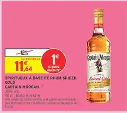 Intermarché SPIRITUEUX À BASE DE RHUM SPICED GOLD CAPTAIN MORGAN offre