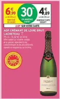 Intermarché AOP Crémant de Loire Brut Lacheteau offre