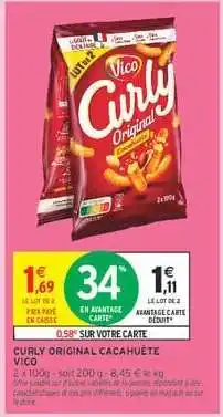 Intermarché “CURLY” ORIGINAL CACAHUÈTE offre