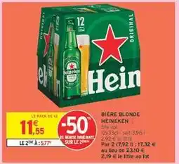 Intermarché Bière Blonde Heineken offre