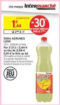 Intermarché SODA AGRUMES LOOK offre