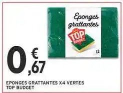 Intermarché EPONGES GRATTANTES X4 VERTES offre