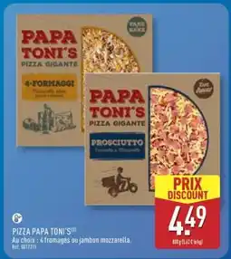 ALDI PIZZA PAPA TONI'S offre