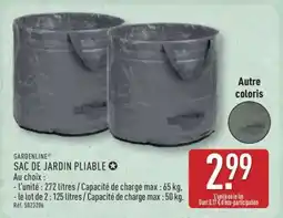 ALDI SAC DE JARDIN PLIABLE offre