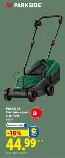 Lidl PARKSIDE Tondeuse à gazon électrique offre