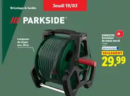 Lidl PARKSIDE Enrouleur de tuyau mural offre