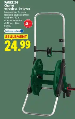 Lidl PARKSIDE Chariot enrouleur de tuyau offre