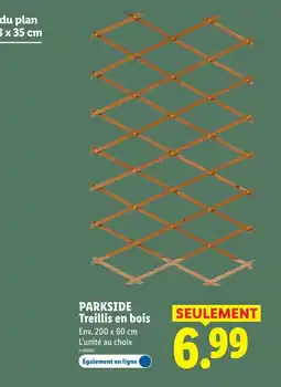 Lidl PARKSIDE Treillis en bois offre