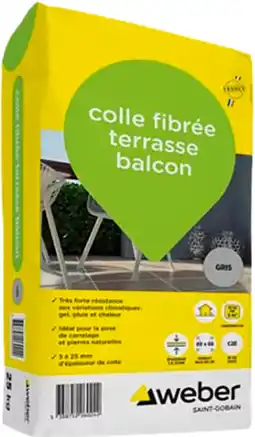 Brico Dépôt Colle terrasse balcon 25kg offre