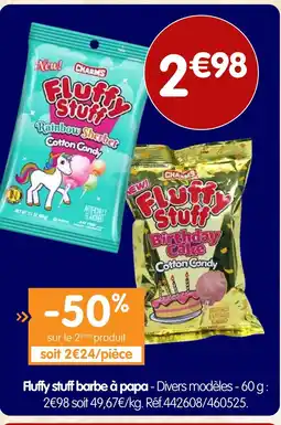 b&m Charms fluffy stuff barbe à papa rainbow offre