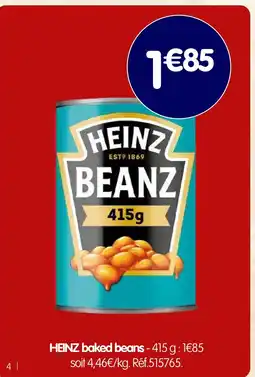 b&m Heinz baked beans offre