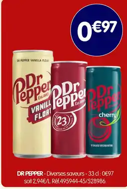 b&m Dr pepper offre