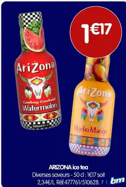 b&m Arizona ice tea offre