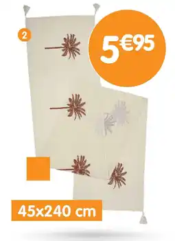 b&m Chemin de table motif palmier offre