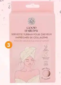 b&m Good hair day serviette pour cheveux infusée au collagène offre
