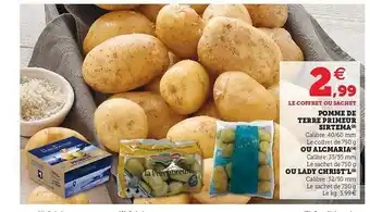 Hyper U Pomme De Terre Primeur Sirtema Ou Alcamaria Ou Lady Christ'l offre