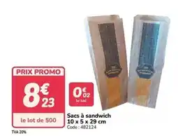 Promocash Promo - sacs à sandwich offre