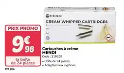 Promocash Promo - cartouches à crème offre