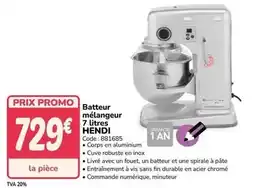 Promocash Promo - batteur mélangeur 7 litres offre