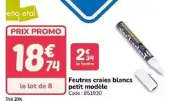 Promocash Promo - feutres craies blancs petit modèle offre