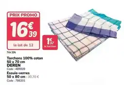 Promocash Promo - torchons 100% coton offre