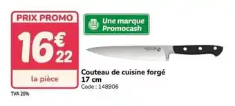 Promo - couteau de cuisine forgé 17cm
