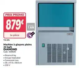 Promocash Promo - machine à glaçons pleins 24 kg/h offre
