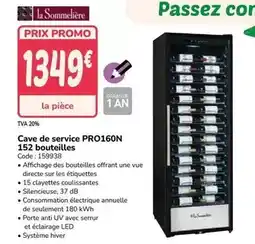 Promocash La sommelière - cave de service pro160n 152 bouteilles offre