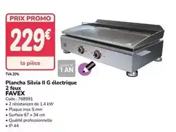 Promocash Promo - plancha silvia ii g électrique 2 feu offre