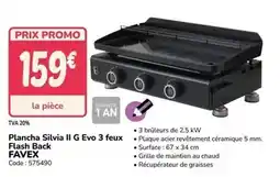Promocash Promo - plancha silvia il g evo 3 feux flash back offre