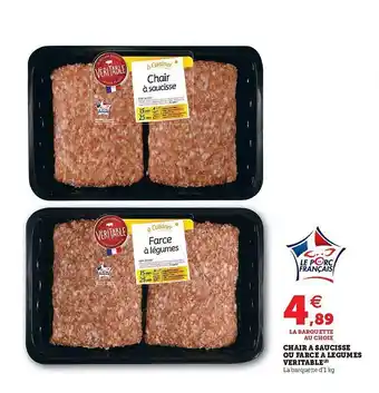 Hyper U Chair à Saucisse Ou Farcie à Légumes Véritable offre