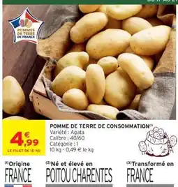 Intermarché POMME DE TERRE DE CONSOMMATION offre