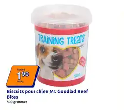 Action Biscuits pour chien Mr. Goodlad Beef Bites offre