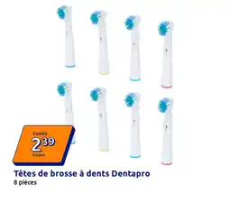 Action DENTAPRO Têtes de brosse à dents offre