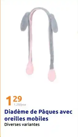 Action Diadème de Pâques avec oreilles mobiles offre