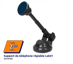 Action Support de téléphone réglable Lab31 offre