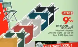 La Foir'Fouille Lot de galettes de chaises offre