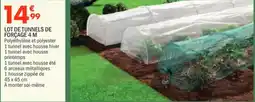 La Foir'Fouille Lot de tunnels de forçage 4 m offre