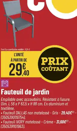 Bricorama Fauteuil de jardin offre