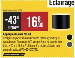 Bricorama Applique murale milda offre