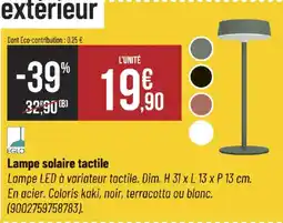 Bricorama Lampe solaire tactile offre