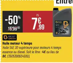 Bricorama BEST GREEN Huile moteur 4 temps offre