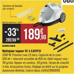 Bricorama KÄRCHER Nettoyeur vapeur SC 4 EASYFIX offre