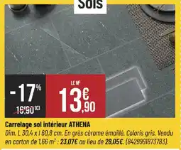 Bricorama Carrelage sol intérieur athena offre