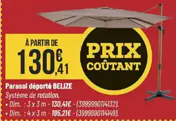 Bricorama Parasol déporté belize offre
